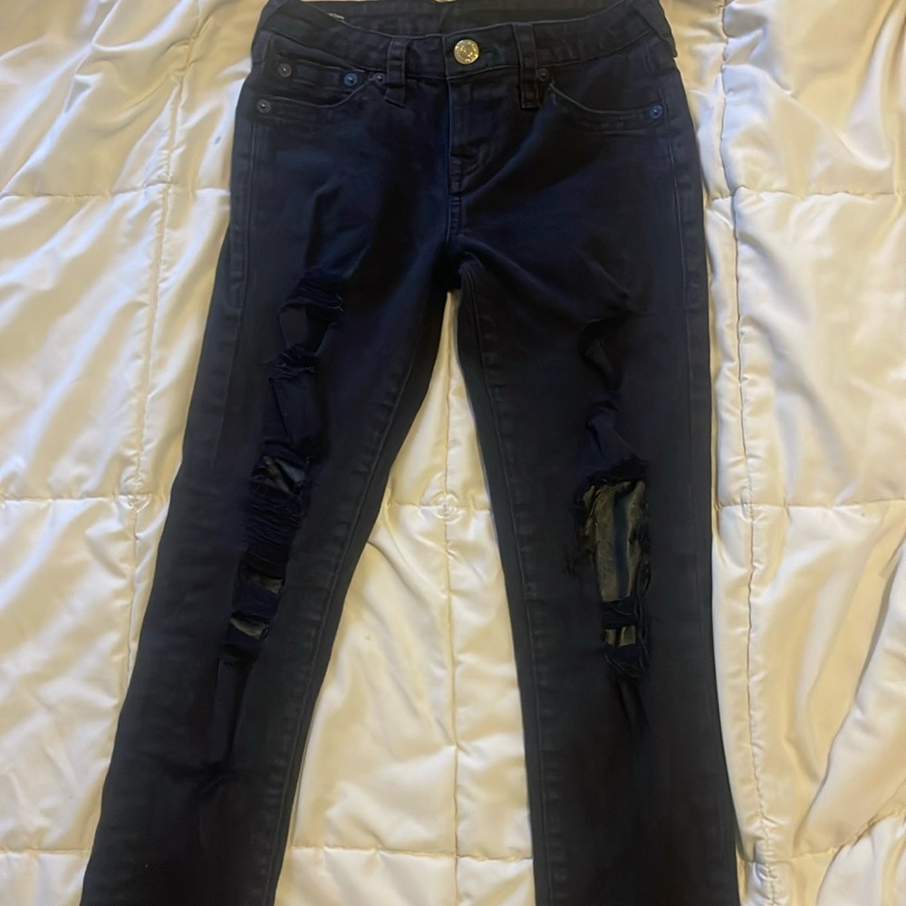 Girls True Religion skinny jeans. Size 12. Like new, no stains or wear and tear
